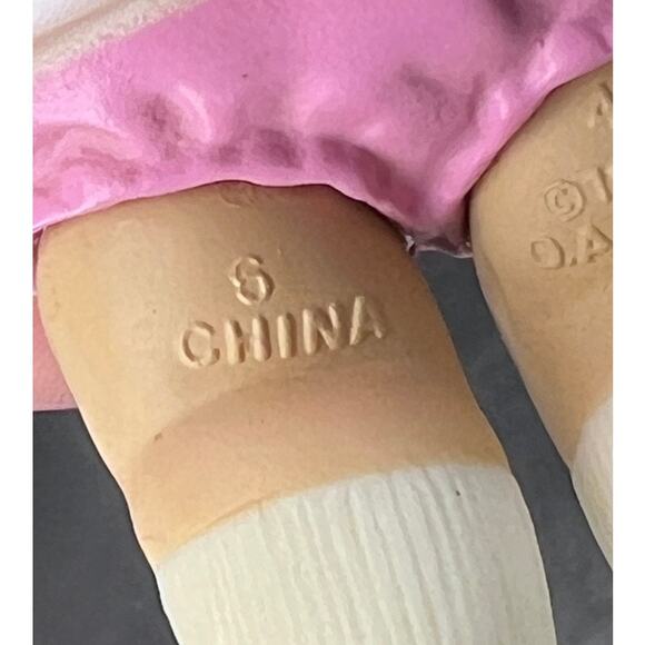 Vtg 80s Cabbage Patch Kids Action Figure Lot of 2 Baby Teddy Bear Preppy Argyle - Picture 5 of 8